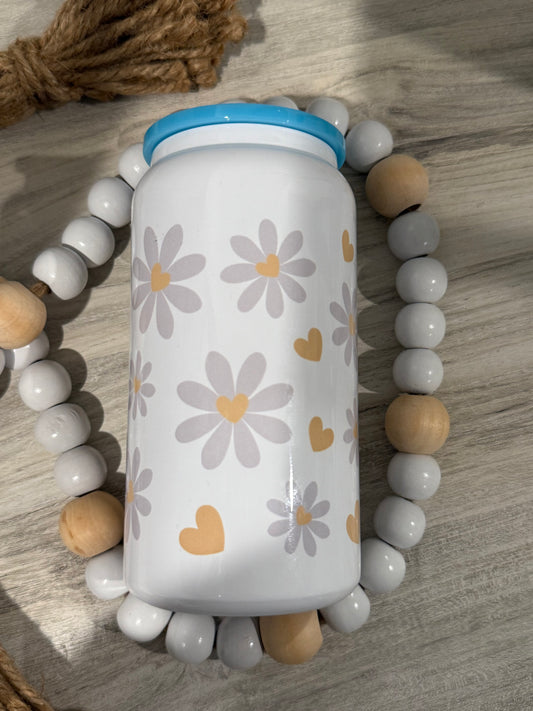 Daisy heart tumbler