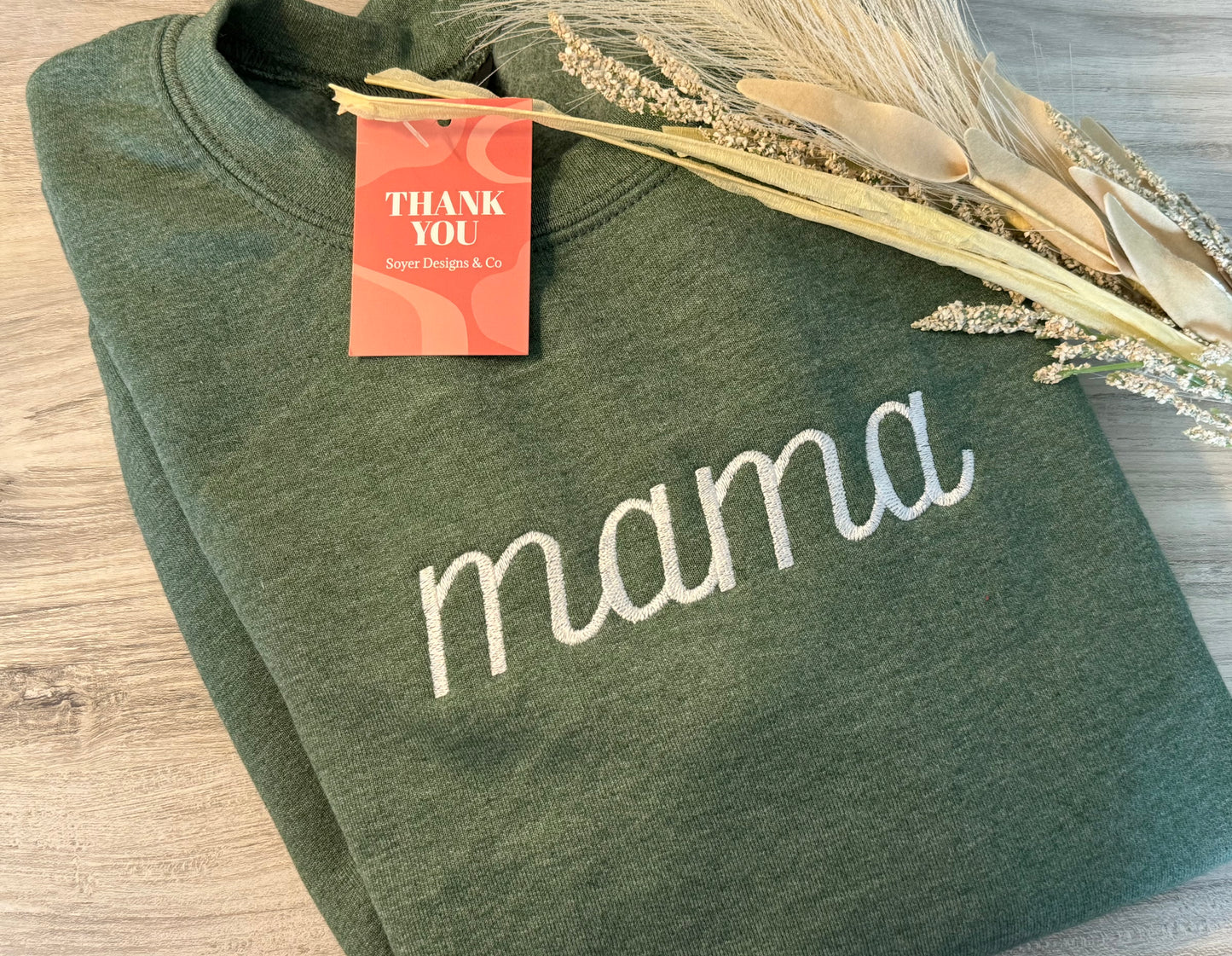 Embroidered MAMA crew