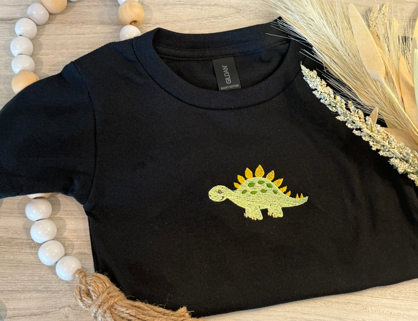 Embroidered Dino toddler Tee