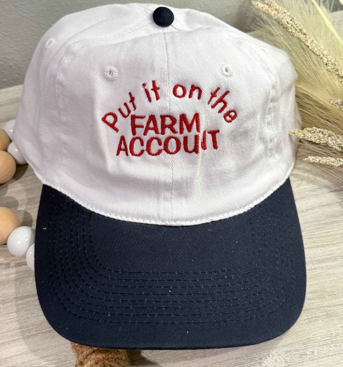 Put it on the farm account